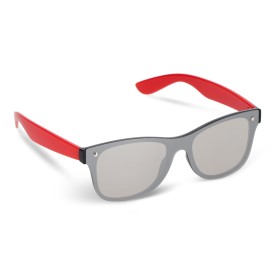 Justin R-PC zonnebril met spiegel uni-lens UV400-Rood
