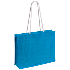 Hintol tas 44.5 x 35 x 14 cm - gelamineerd jute/katoen - 225 g/m² - lange handgrepen - bestand tegen een gewicht tot 10 kg