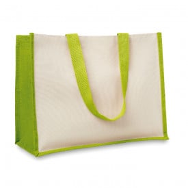 Jute/Canvas boodschappentas-Limoen