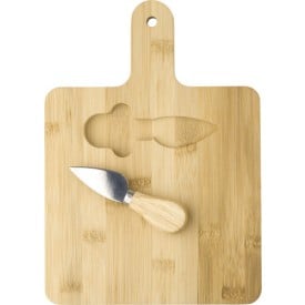 Kaasplank 31 x 17,5 cm - bamboe - 2-delig