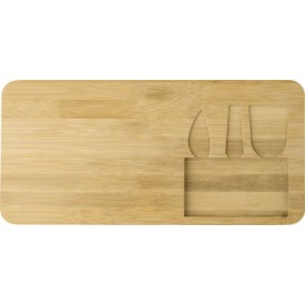 Kaasplank 38 x 19 cm - bamboe - 4-delig