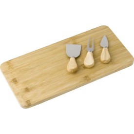 Kaasplank 38 x 19 cm - bamboe - 4-delig