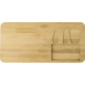 Kaasplank 38 x 19 cm - bamboe - 4-delig