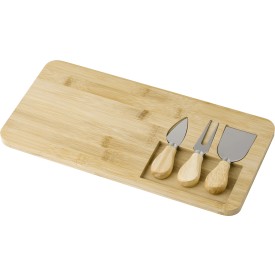 Kaasplank 38 x 19 cm - bamboe - 4-delig