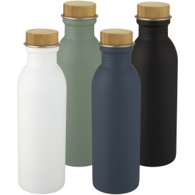 Kalix drinkfles 650 ml - RVS - schroefdop