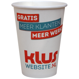 Kartonnen koffiebeker 180ml-Wit