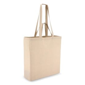 Draagtas naturel - 38 x 10 x 42cm - katoen - 140g/m2 - Oeko-Tex®