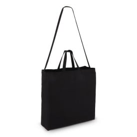 Katoen Tote OEKO-TEX® 40 x 13 x 44cm 220g/m²-Zwart