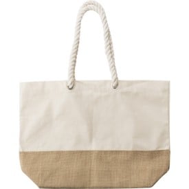 Diego boodschappentas - canvas - 280 g/m² - 48 x 15 x 35 cm - jute onderzijde - 25 L