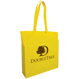 Katoen shopper - katoen - 115g/m² - 38 x 42 x 10 cm - brede bodem en zijvouw
