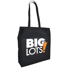 Katoen shopper - katoen - 115g/m² - 38 x 42 x 10 cm - brede bodem en zijvouw