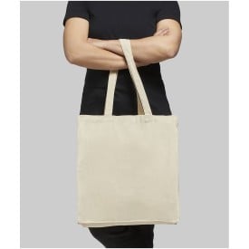 Odessa shopper - canvas - 220g/m² - 38 x 41 x 8,5 cm - brede bodem - lange hengsels