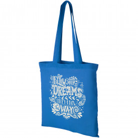 Katoenen draagtas - extra zware kwaliteit-Process blauw