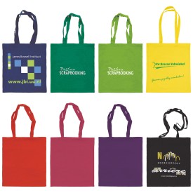 Katoenen draagtas - katoen - 140 g/m2 - 38 x 42 cm - Oeko-tex - lange hengsels