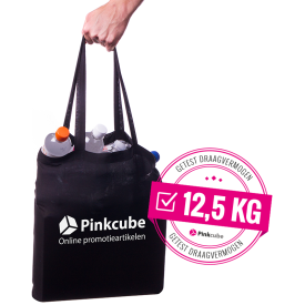 Carolina draagtas - katoen - 100g/m² - 38 x 42 cm - Oeko-tex - lange hengsels