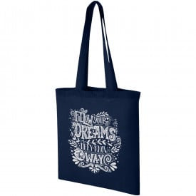 Katoenen draagtas - zware kwaliteit-Navy