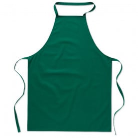 Katoenen keukenschort voor in de keuken-Groen-Zonder opdruk