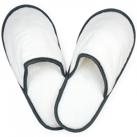 Katoenen slippers-Antraciet