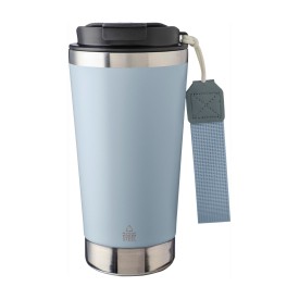 Kayla thermosfles 500ml - gerecycled RVS - dubbelwandig - draagriem