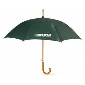 Paraplu 23,5" - automatisch openen - 190T polyester - houten handvat