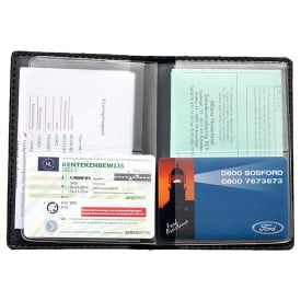Kentekenkaart etui - imitatieleer - pocketsize - creditcard vakjes