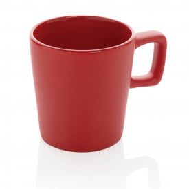 Keramische moderne koffiemok-Rood