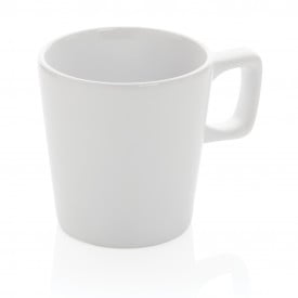 Keramische moderne koffiemok-Wit, wit