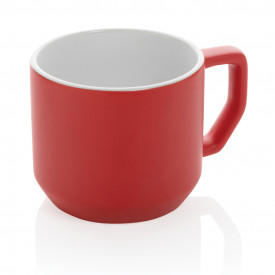 Keramische moderne mok-Rood