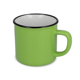 Keramische mok in emaille stijl 280ml-Lichtgroen