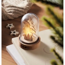Kerst ornament - MDF - voorzien van led lampje