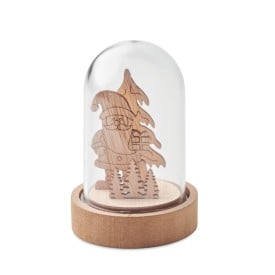 Kerst LED ornament-Hout