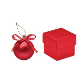Kerstbal geschenkdoos-Rood