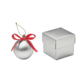 Kerstbal geschenkdoos-Zilver