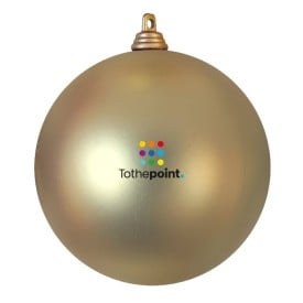 Kerstbal kunststof 8cm-Goud