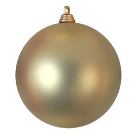 Kerstbal kunststof 8cm-Goud