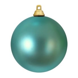 Kerstbal kunststof 8cm-Light blue