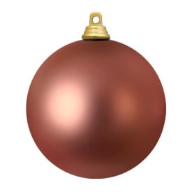 Kerstbal kunststof 8cm-Old pink