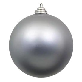 Kerstbal kunststof 8cm-Zilver