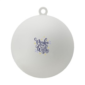 Kerstbal Ø 7 cm Recycled PP - Made in Europe-Wit
