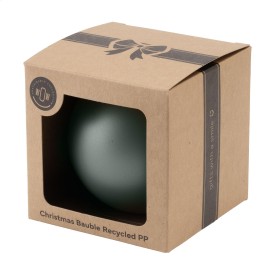 Kerstbal Ø7cm Recycled PP Box - Made in Europe-Groen