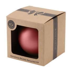 Kerstbal Ø7cm Recycled PP Box - Made in Europe-Rood