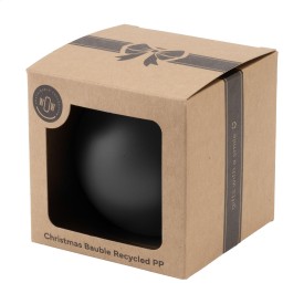 Kerstbal Ø7cm Recycled PP Box - Made in Europe-Zwart