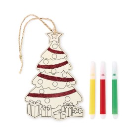 Kerstboom ornament-Hout