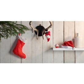 Kerstmuts Rudolf - vilt - diameter 5 cm
