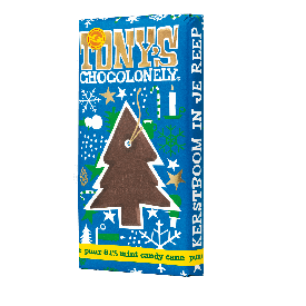 kerstreep puur 51% mint candy cane-Puur 51% mint candy cane