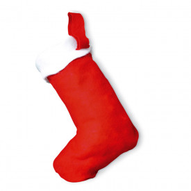 Kerstsok vilt-Rood-1 kleur