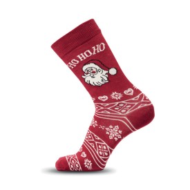 Kerstsokken - 75% katoen - maat 38-42-Bordeauxrood