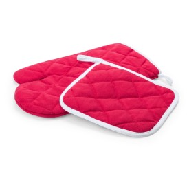 Leston keuken set - katoen/polyester - met ophanglus