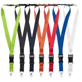 Yogi keycord - polyester - 25 mm - veiligheidssluiting - karabijnhaak - afneembare gesp