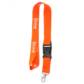 Keycord original - polyester - 3 breedtes - customizable-Oranje